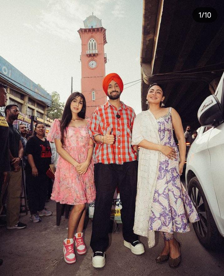 Diljit and Neeru Bajwa Viral photo