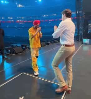 सिंगर दिलजीत दोसांज को मिलने पहुंचे PM टुंडो, किया नमस्ते