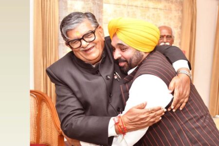 CM Mann and Governor Kataria on Amritsar tour today