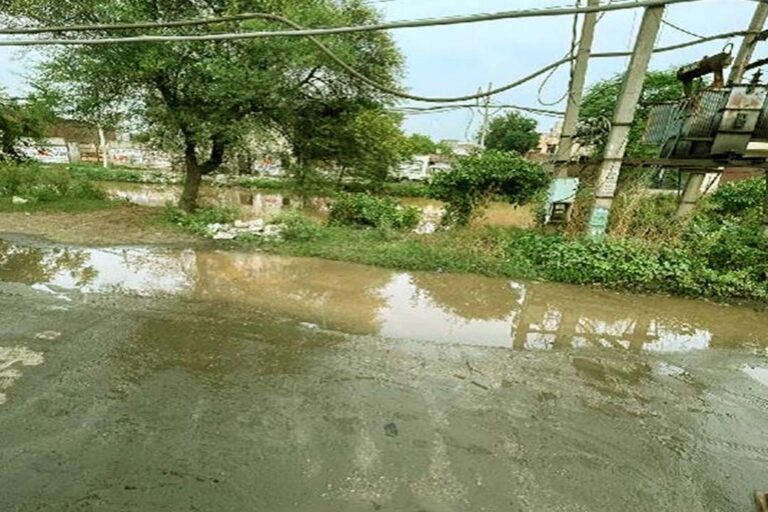 This canal of Jalandhar overflows