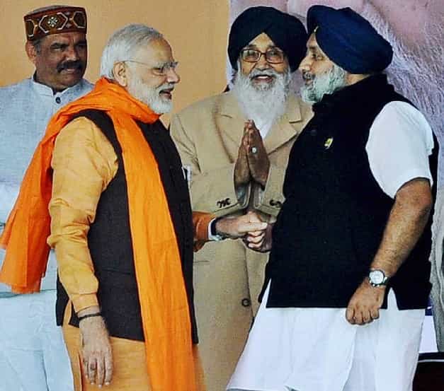 पंजाब में भाजपा व अकाली के गठबंधन को लेकर बड़ी खबर