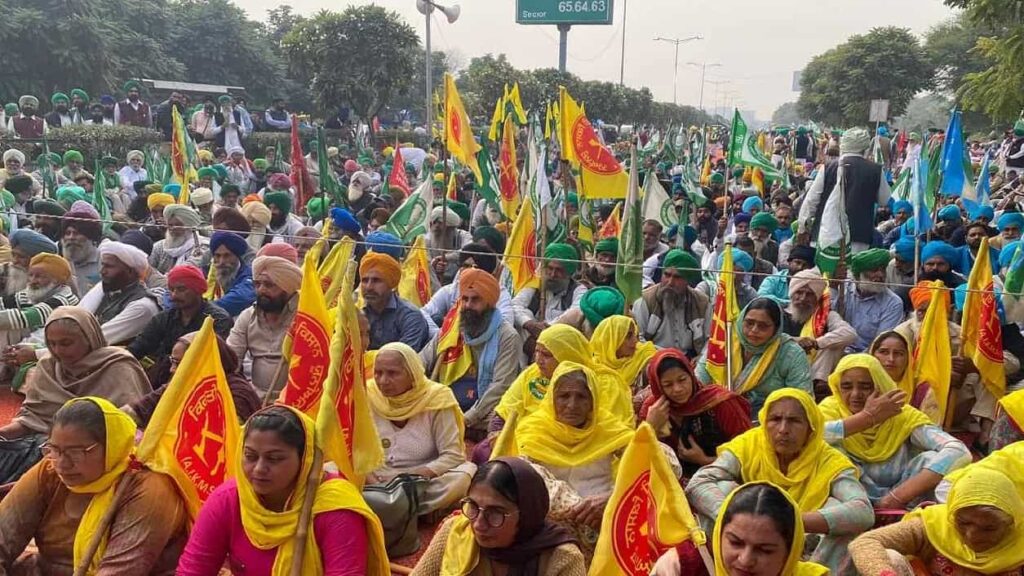 चंडीगढ़ में प्रदर्शन कर रहे किसानो की एंट्री बंद, दर-दर लगी फ़ोर्स